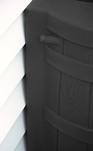 50 Gallon Black Rain Barrel with Diverter Kit M387