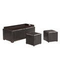Black Storage Bench Leather U66333