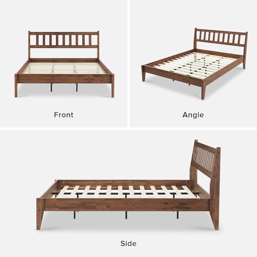 Queen Solid Wood Platform Bed Frame with Headboard O5783