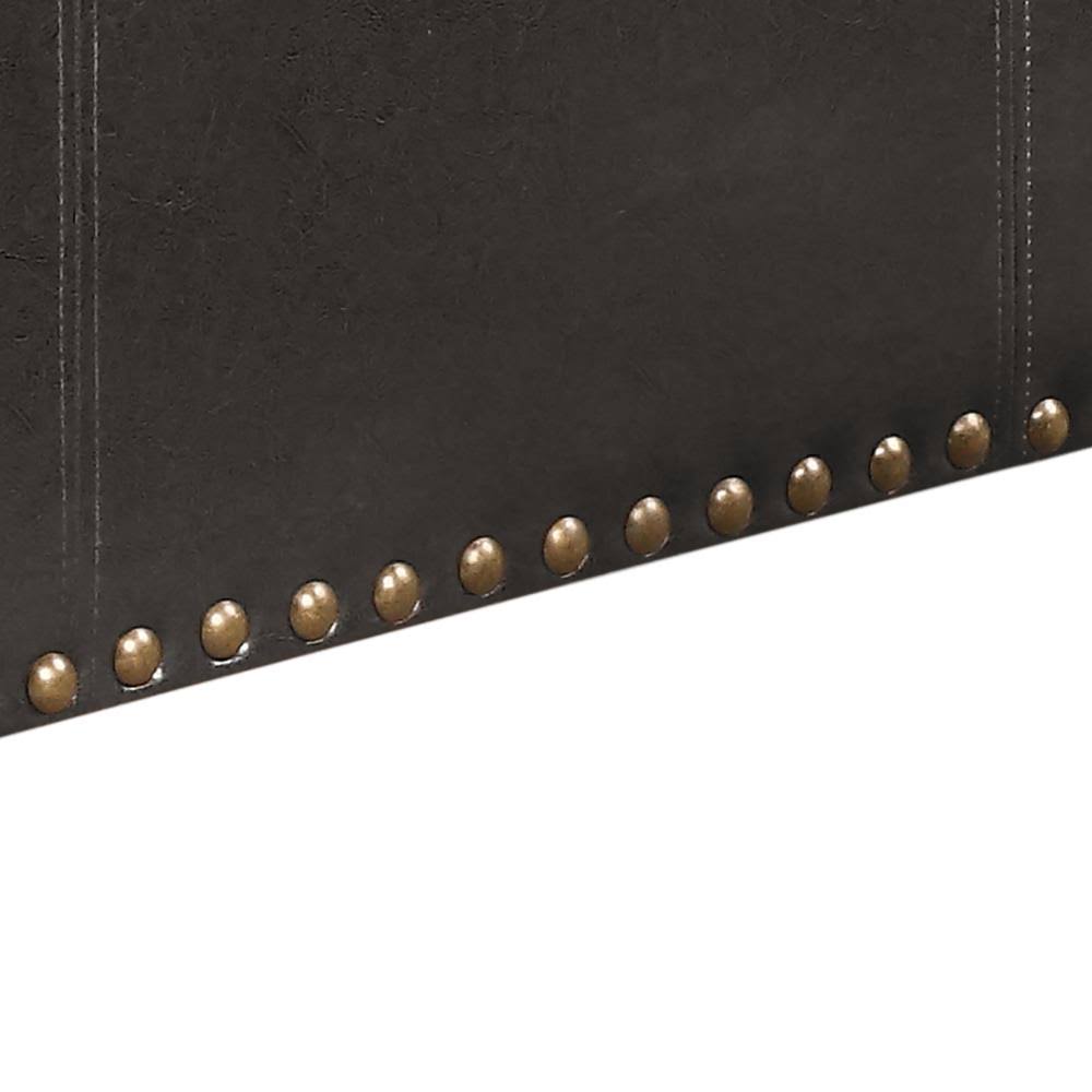 Black Storage Bench Leather U66333