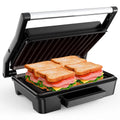 2 Slice Stainless Steel Non-Stick Panini Press X384756