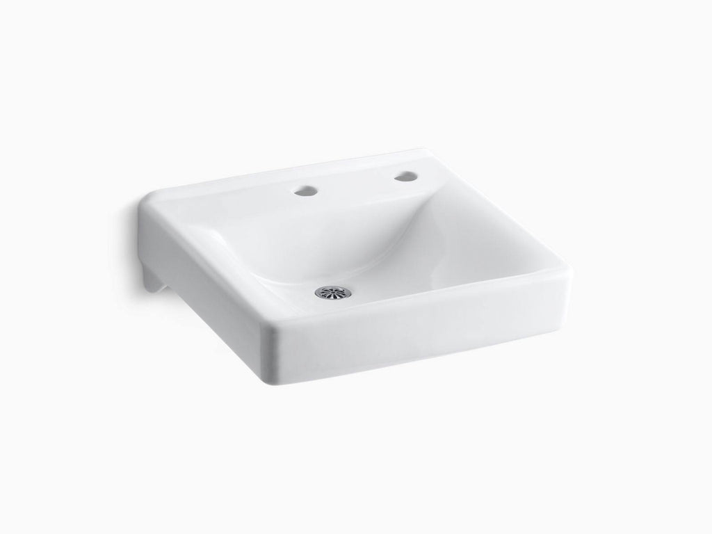 White Wall Mount Bathroom Sink U508896