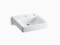 White Wall Mount Bathroom Sink U508896