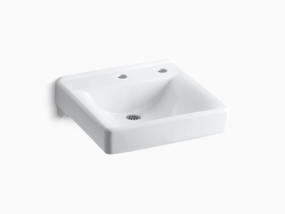 White Wall Mount Bathroom Sink U508896