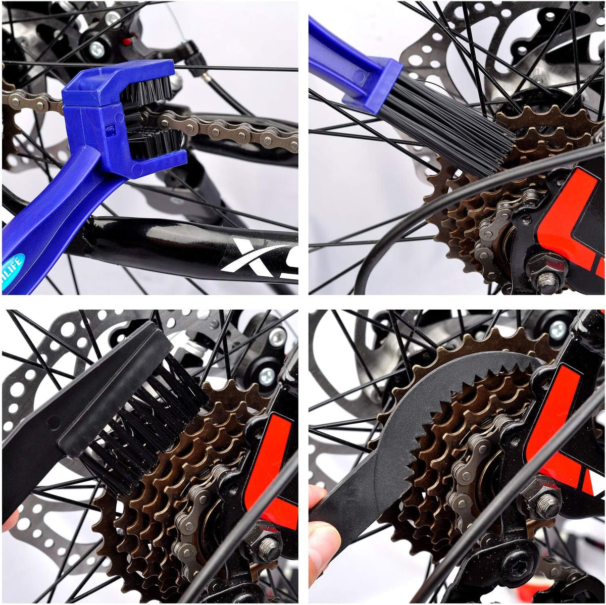 Bike Chain and Gear Cleaning Brush Maintenance Kit J10653