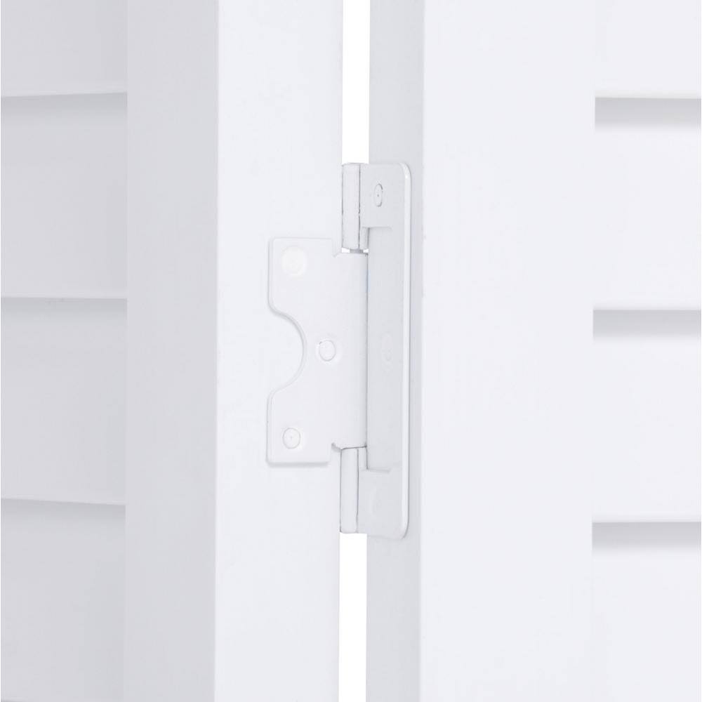 White PVC Louvered Bifold Door, 32 inch x 80 inch J650300