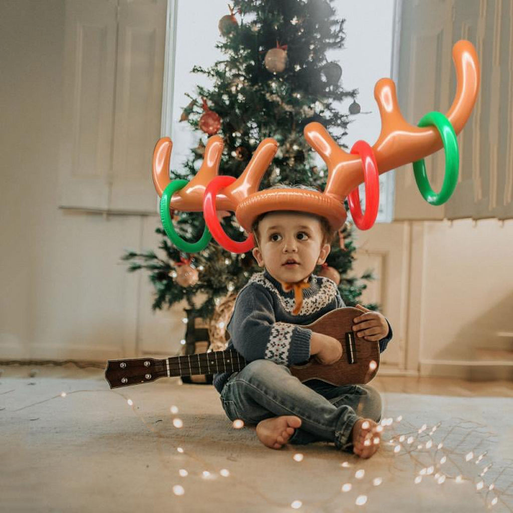 Inflatable Reindeer Antler Ring Toss Game with 4 Rings F822317