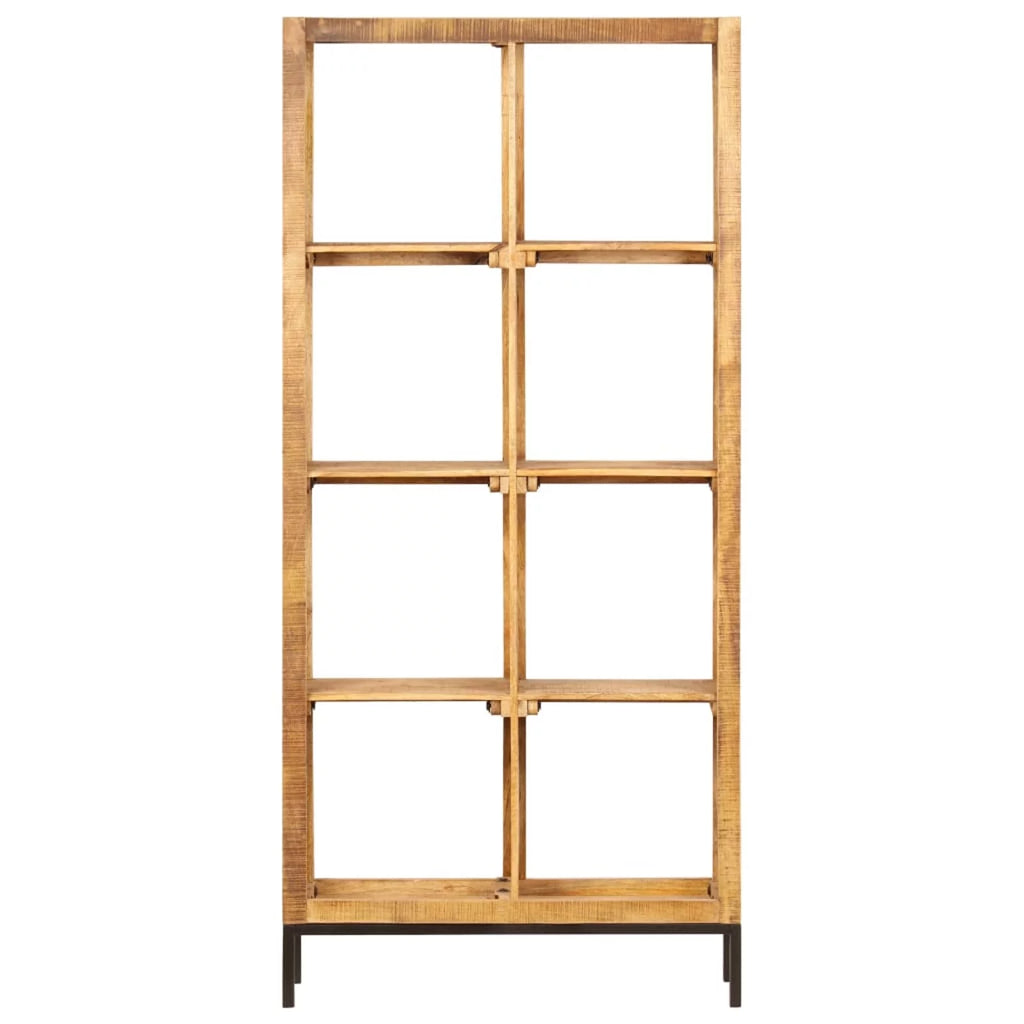 4 Open Compartment Mango Wood Bookcase Z86929