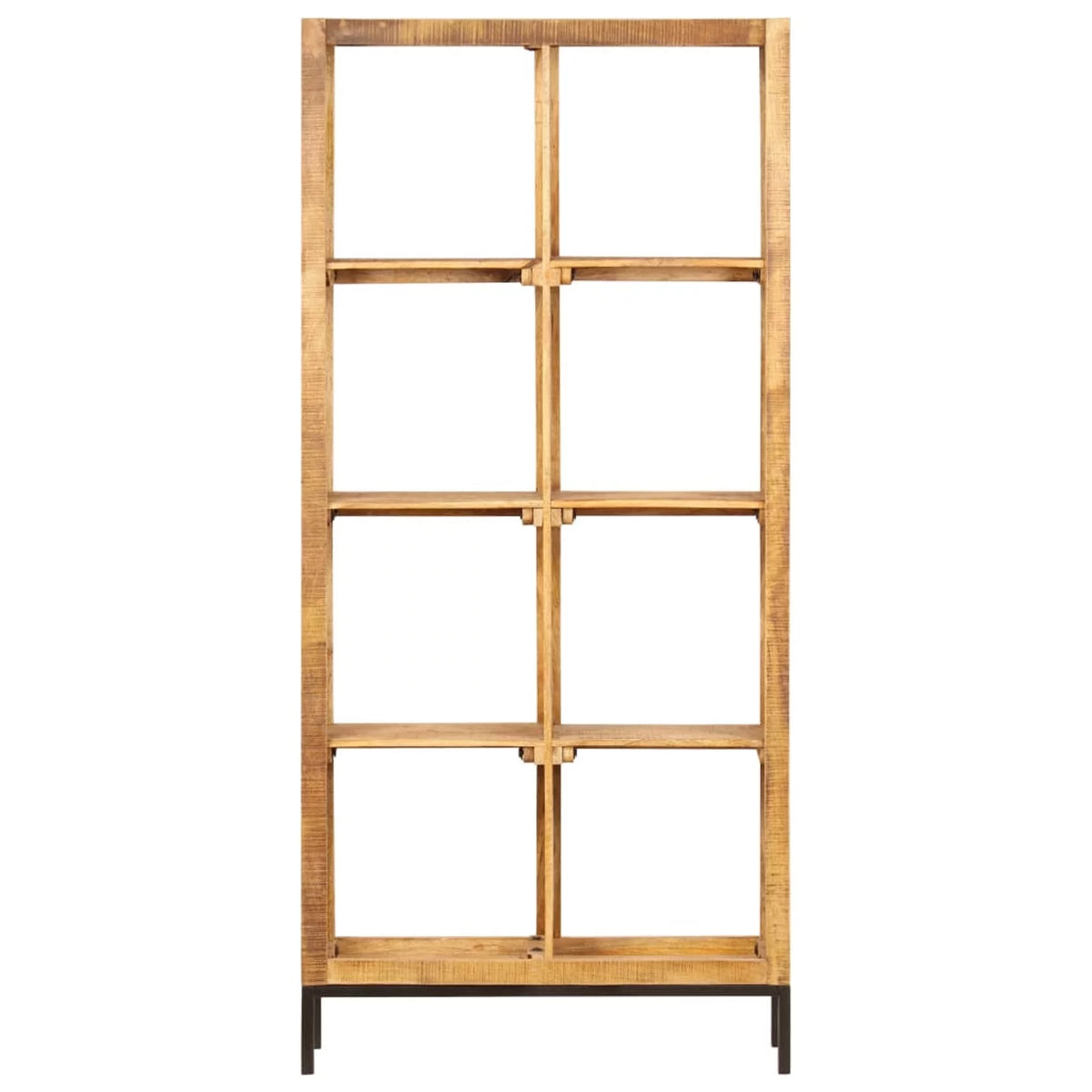 4 Open Compartment Mango Wood Bookcase Z86929