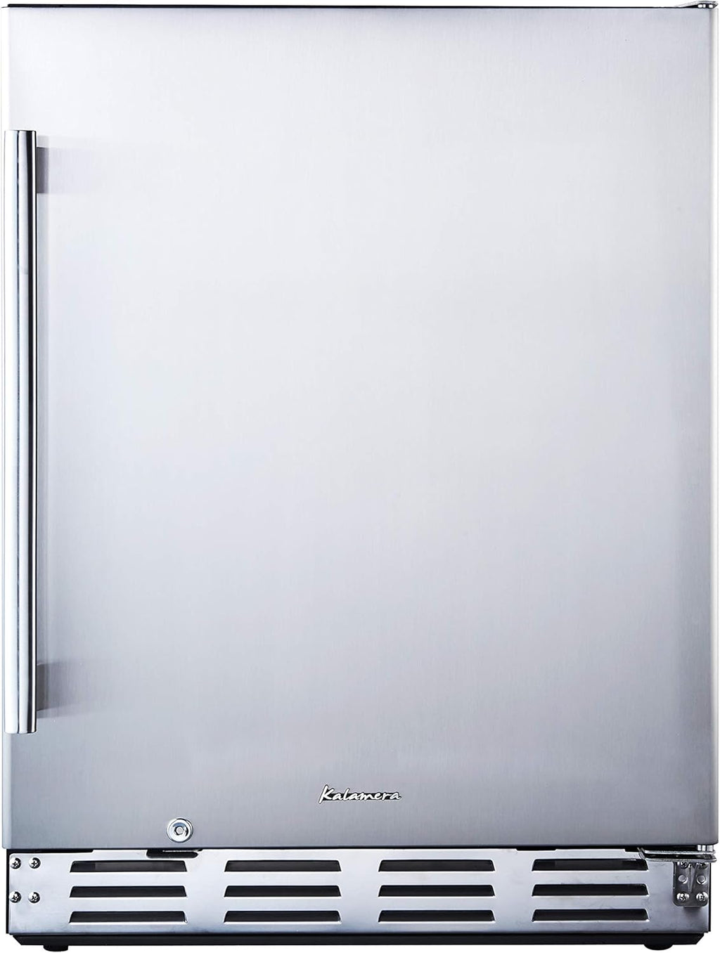 Stainless Steel Beverage Refrigerator, Under Counter 24 inch, 154 Cans Q979780