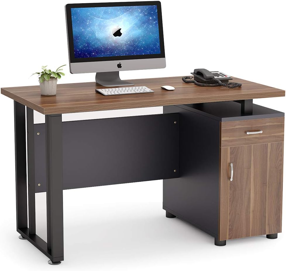 47 inch Computer Desk with Storage Drawer and Cabinet G266572