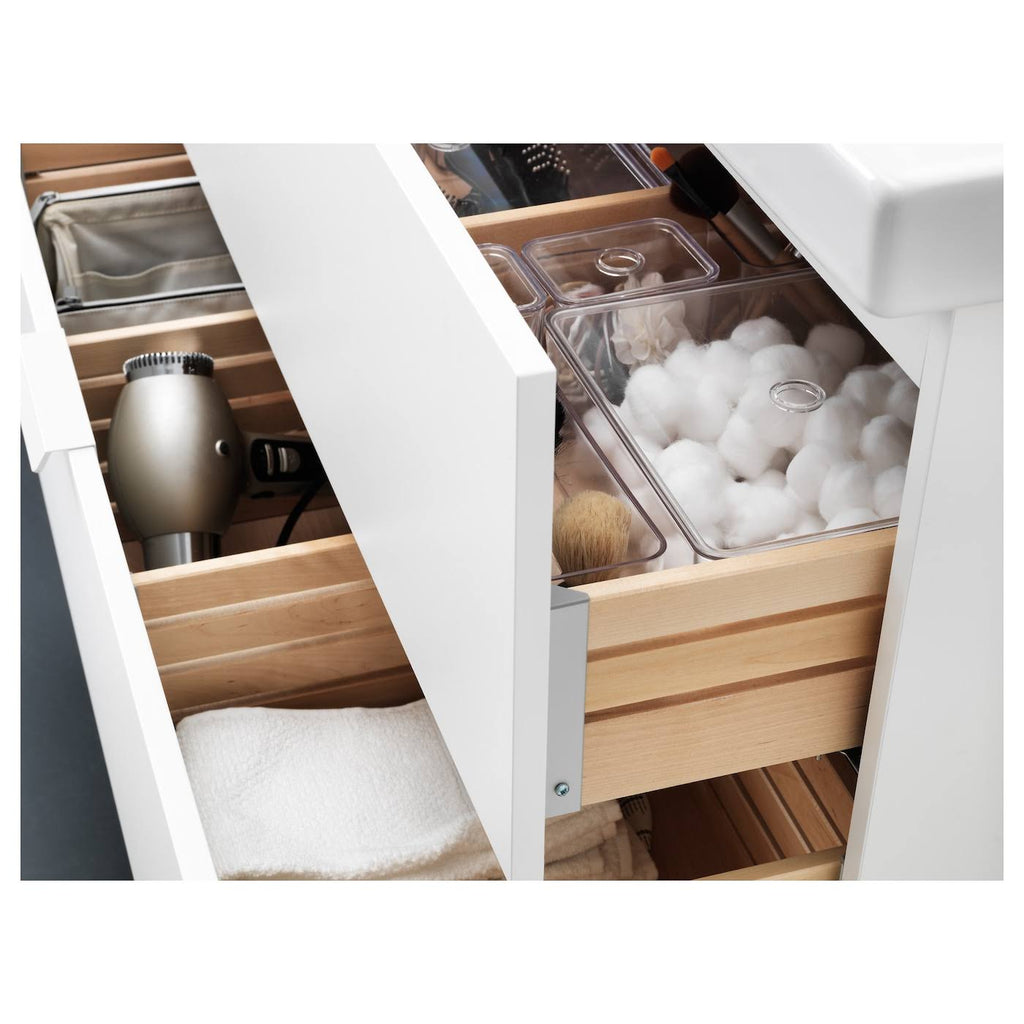 White Sink Cabinet with 2 Drawers J8976