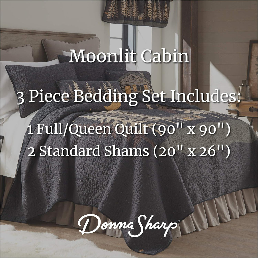 Machine Washable Lodge Quilt with Forest Pattern H5179