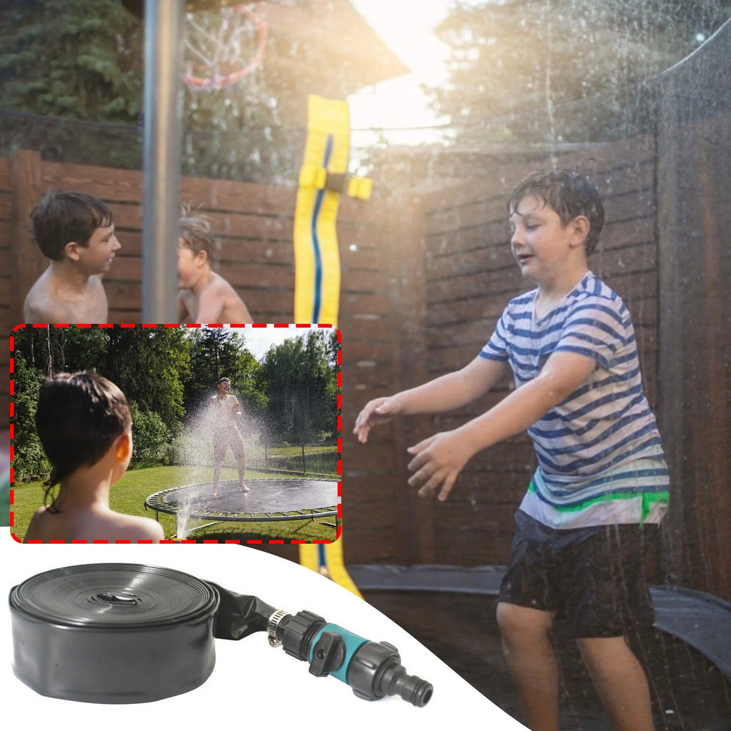 Black Trampoline Sprinkler Outdoor Water Toy Q541