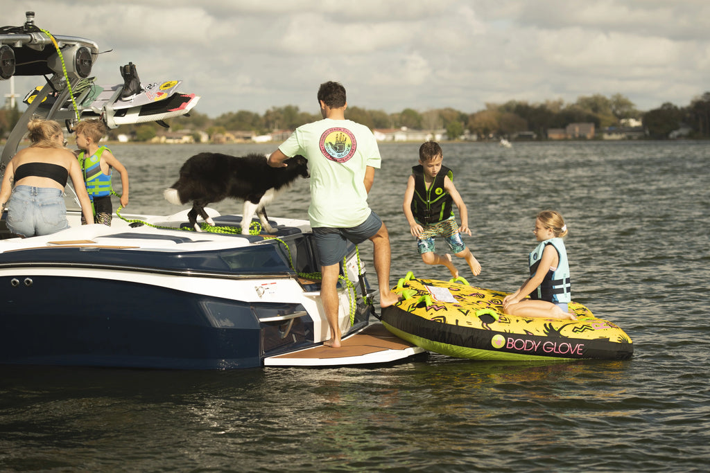 Yellow 3-Person Waterskiing Towables V709823