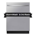 46 dBA Dishwasher with StormWash Handle and AutoRelease Door in Stainless Steel Y17500