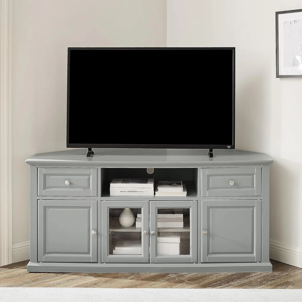 Gray Corner TV Stand J142