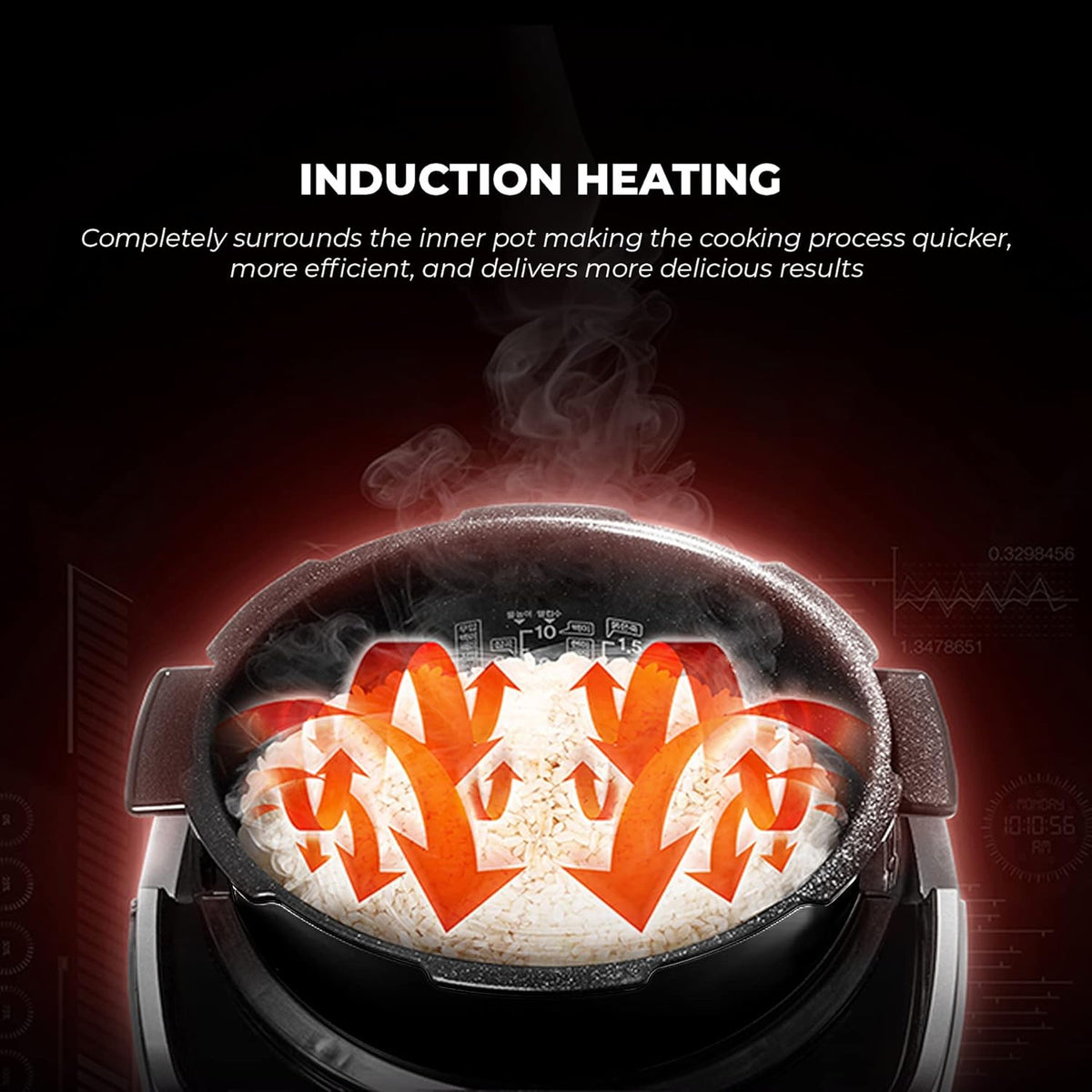 6-Cup Induction Heating Pressure Rice Cooker, Copper (Renewed) C314