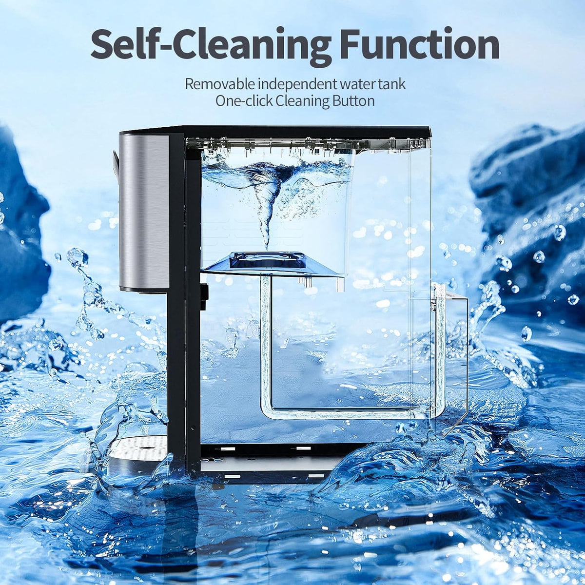 Silver Countertop Nugget Ice Maker H109970