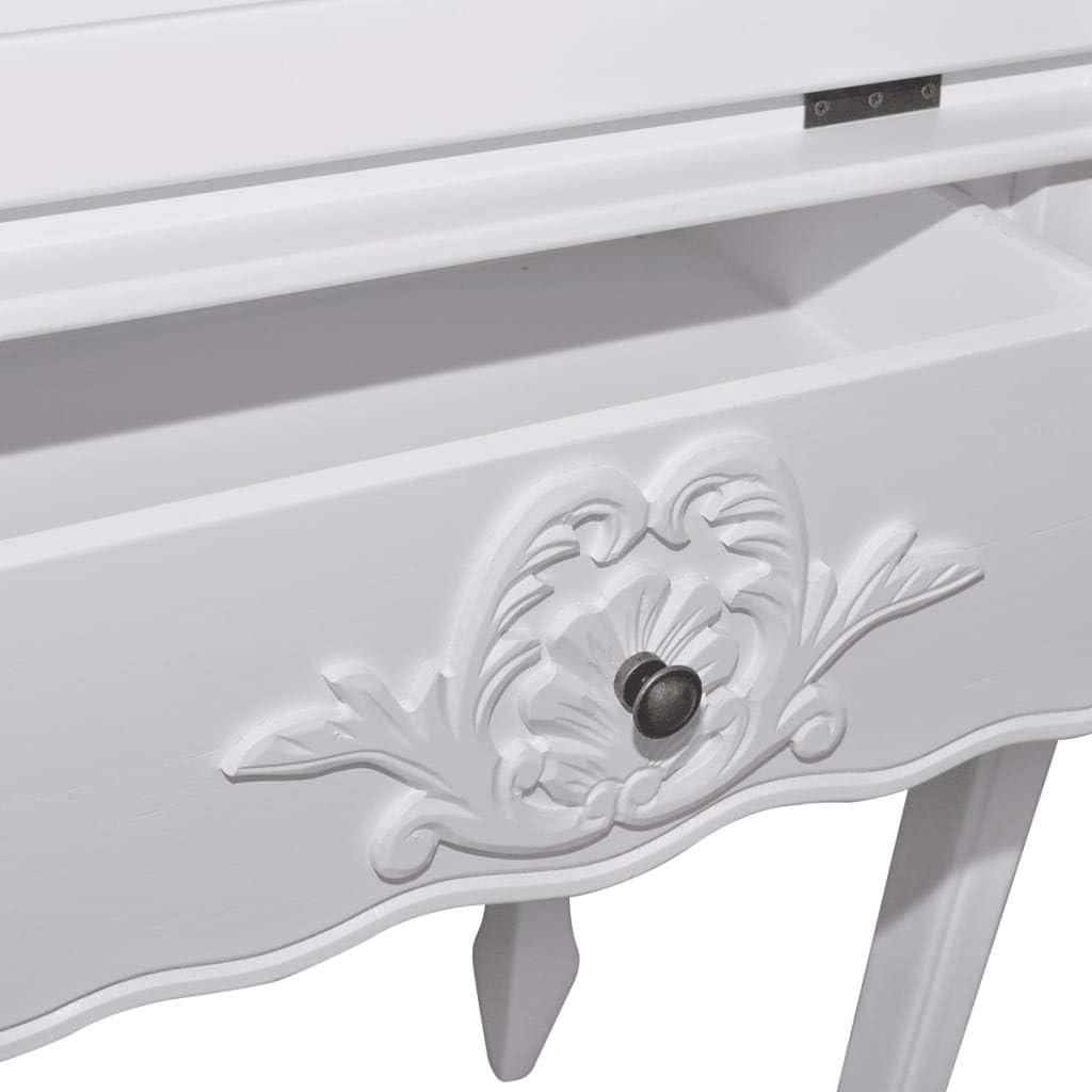 Wooden Secretary Desk with Storage Drawer and Shelves M301176