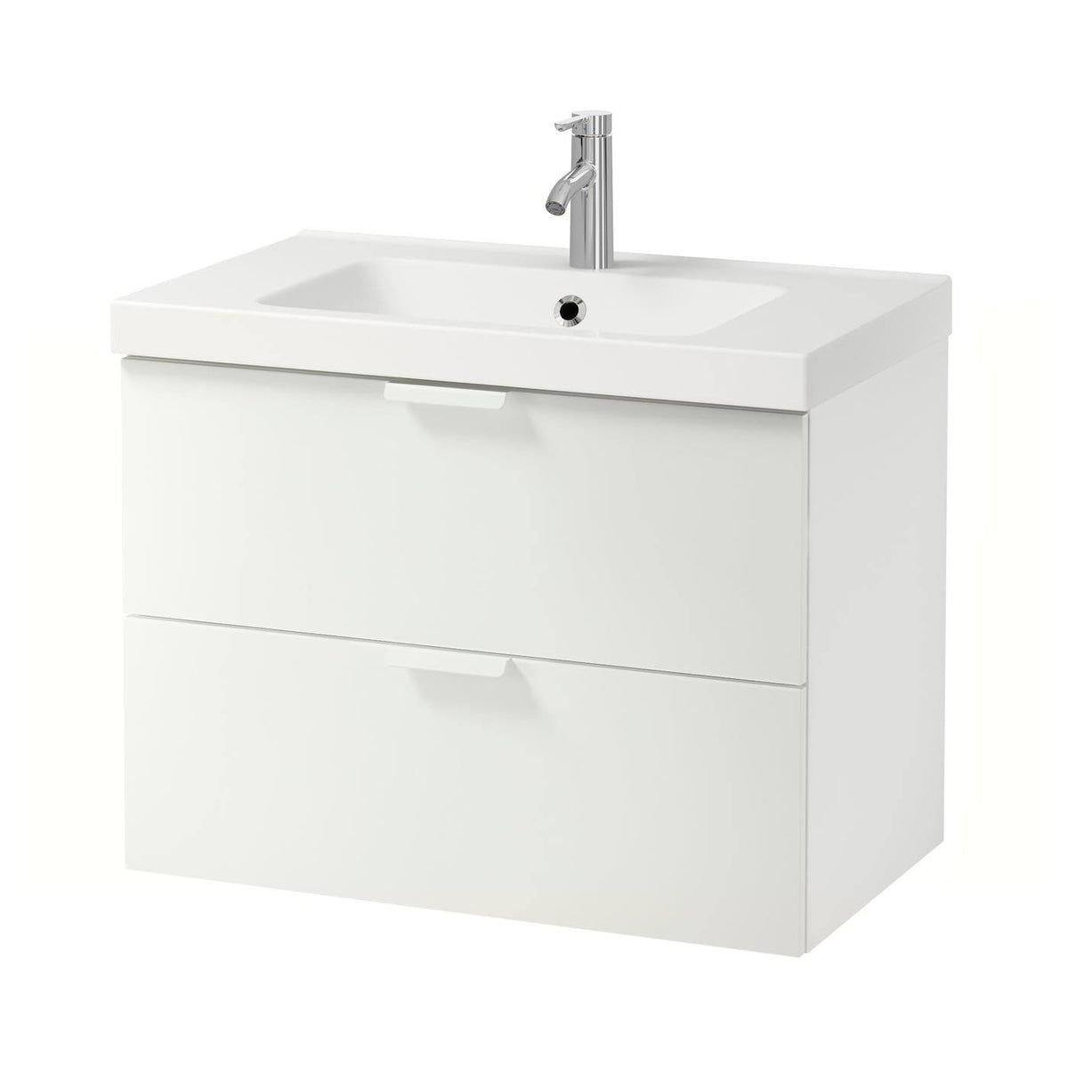White Sink Cabinet with 2 Drawers J8976