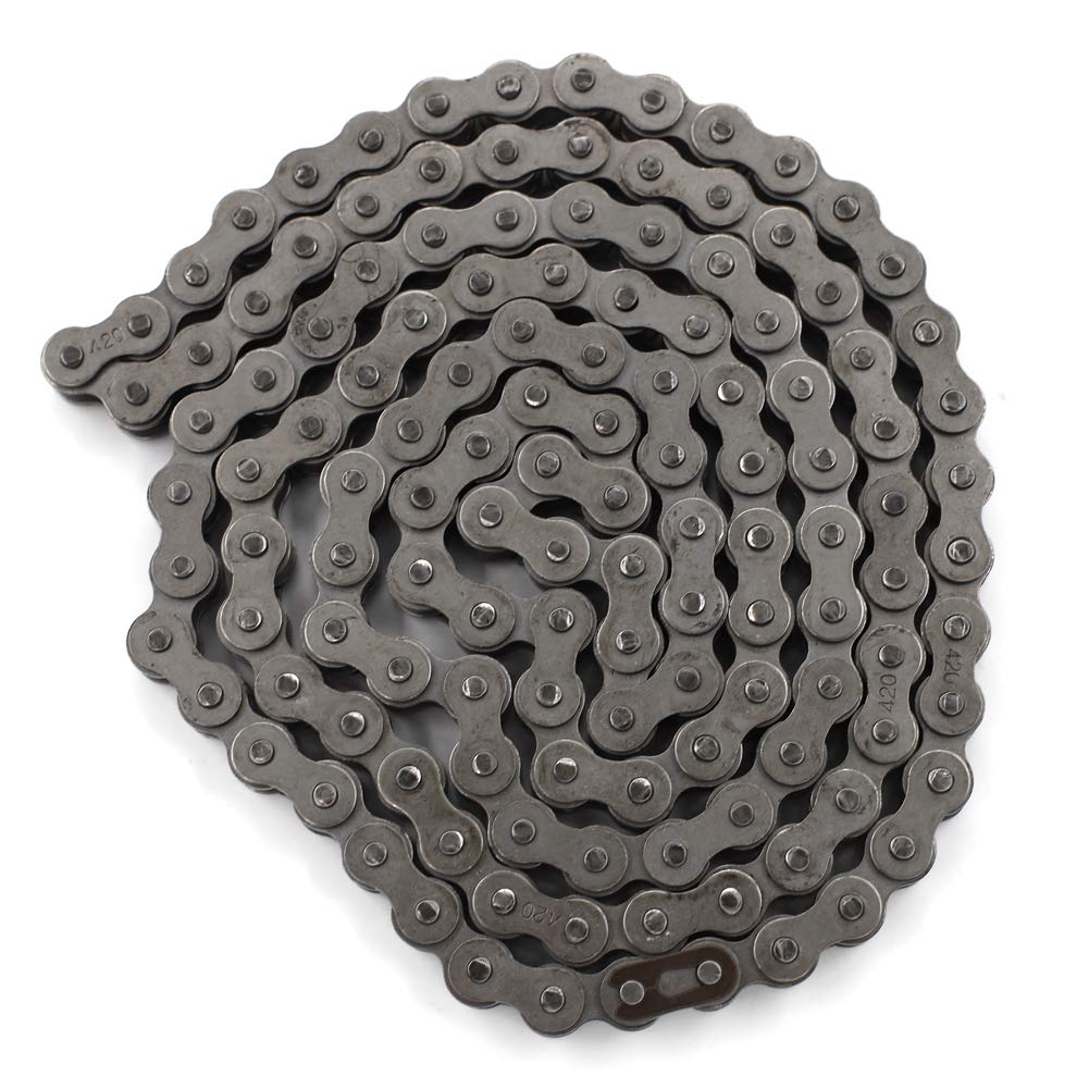 420 Roller Chain 132 Link with Chain Breaker, Pack of 2 H693