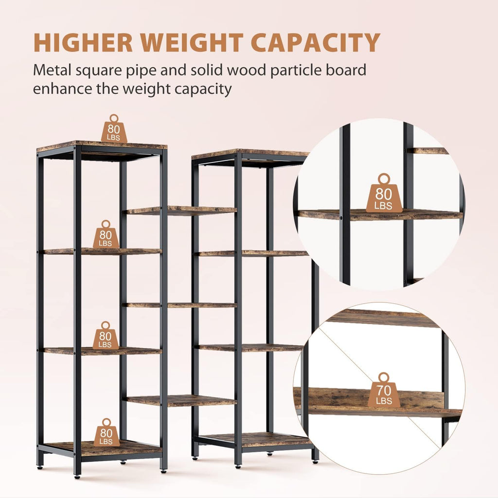 4 Tier Wood and Metal Bookshelf J521078