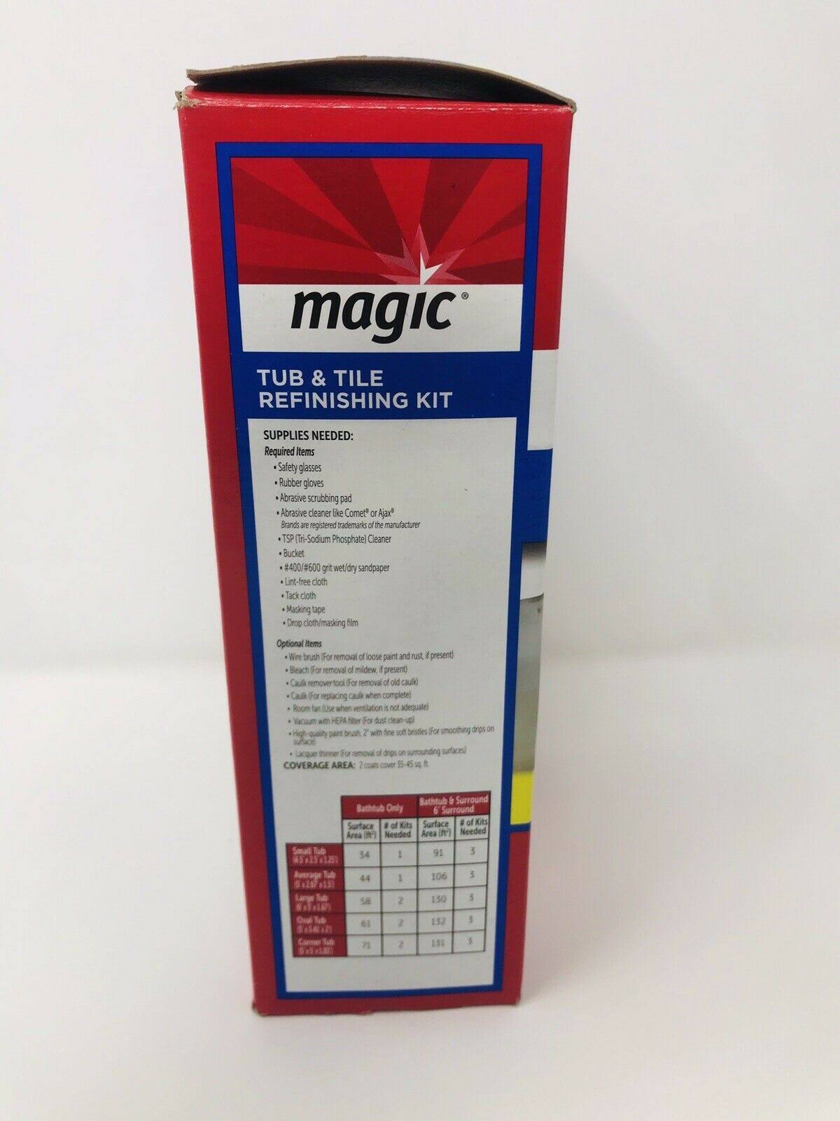 Bright White Spray on Aerosol Tub and Tile Refinishing Kit O49555