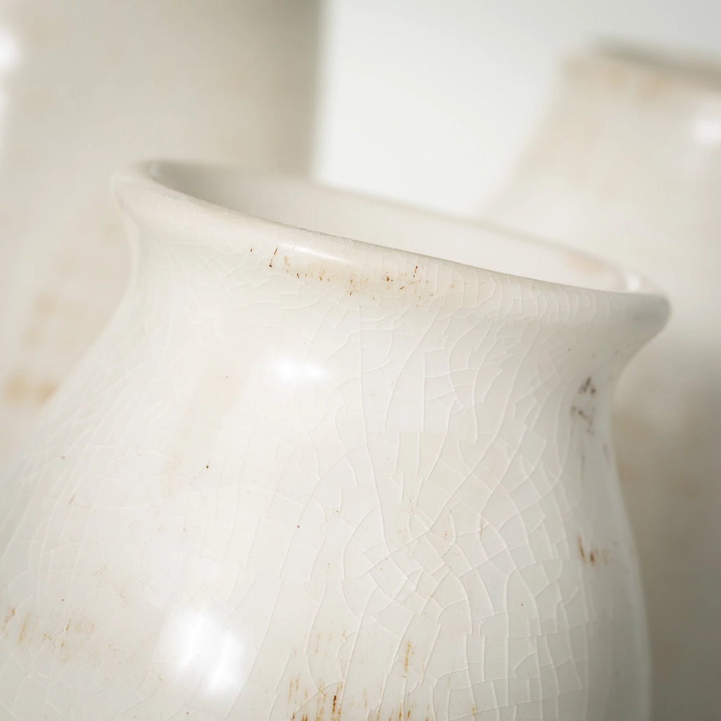 Set of 3 Petite Ceramic Vases White J73447