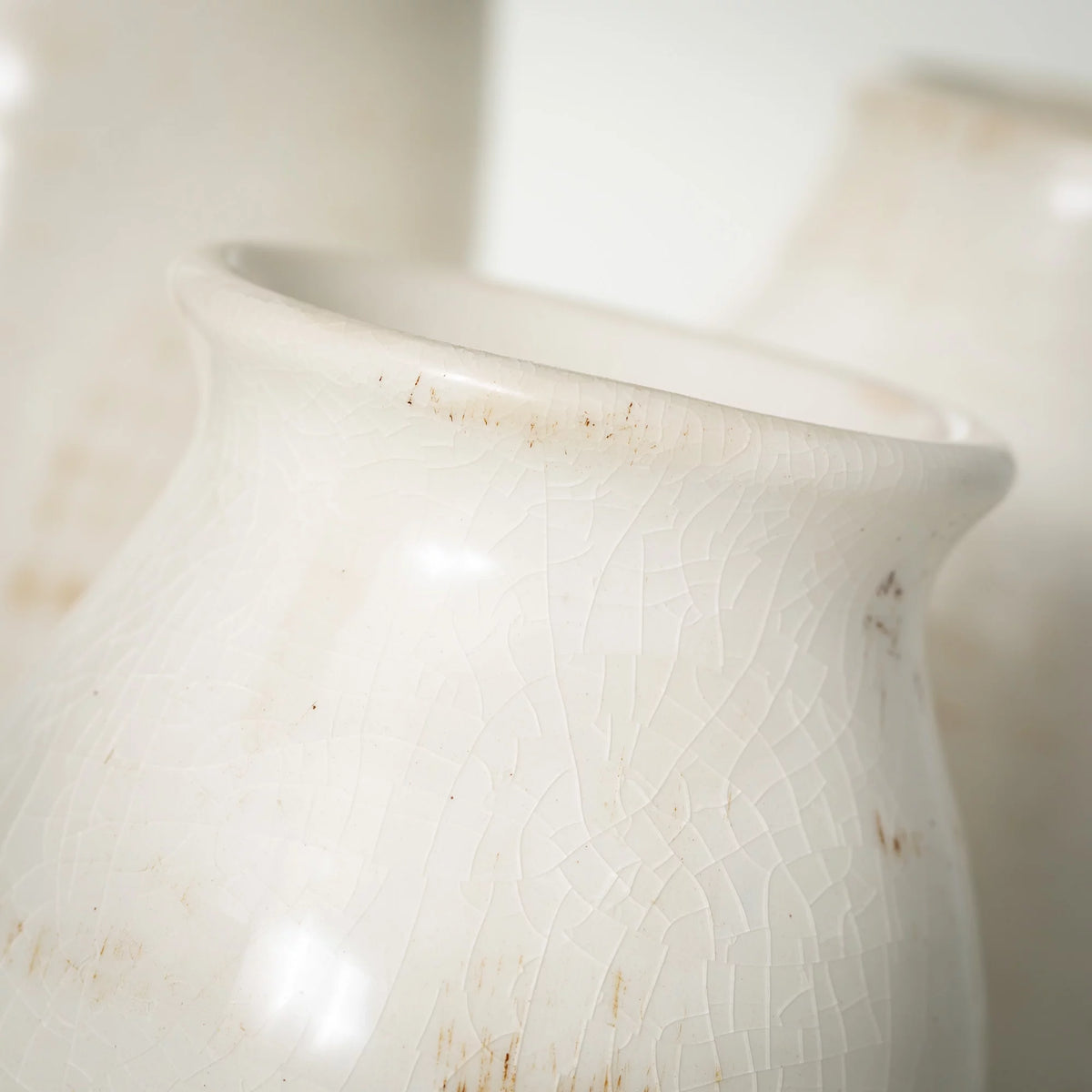 Set of 3 Petite Ceramic Vases White J73447