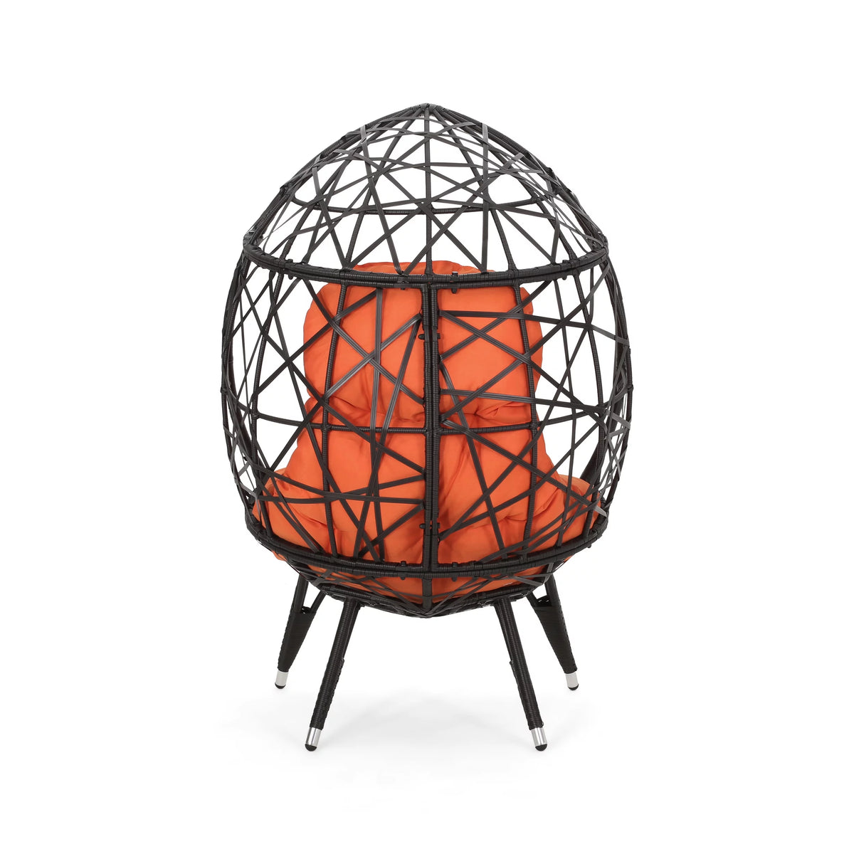 Indoor Wicker Teardrop Chair with Cushion T808239