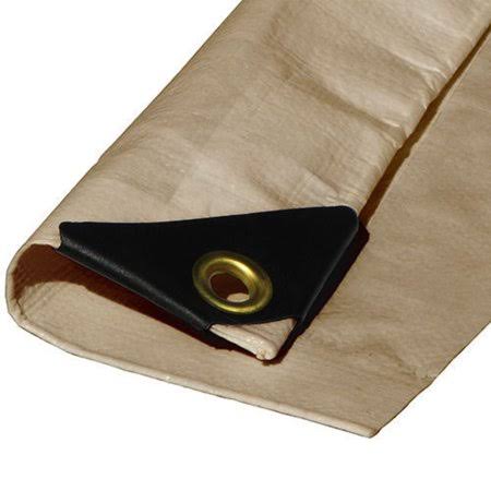 14' 6 oz 3 Ply Poly Tarp E758538
