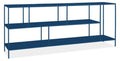 Modern Console Bookcase 15d 72w 29h Indigo L818