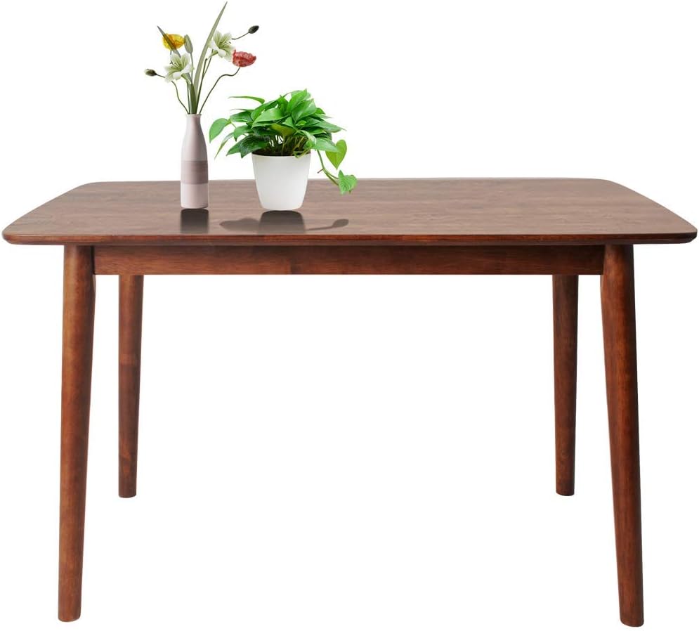 Mid-Century Kitchen Table Desk with Solid Legs Q988558
