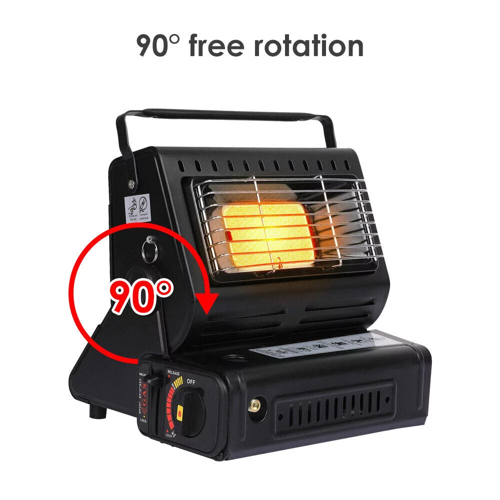 Black Stainless Dual Purpose Butane Burner Heater M4604