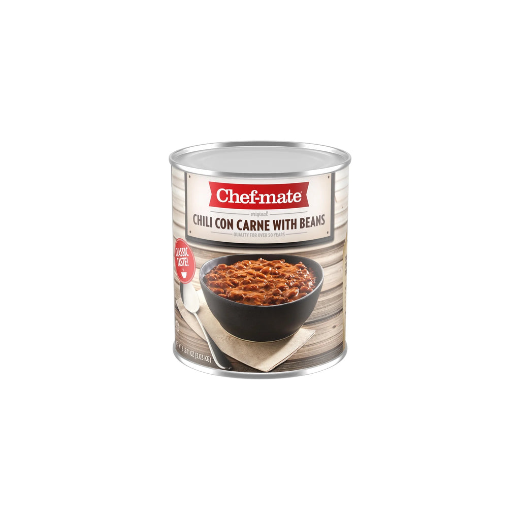 Beef Chili Canned Beans with Meat 6 lb 11 oz Pack of 2 O113