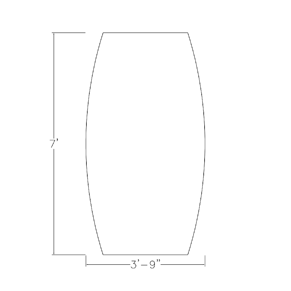 7Ft Boat Shaped Conference Table with Metal Base V587
