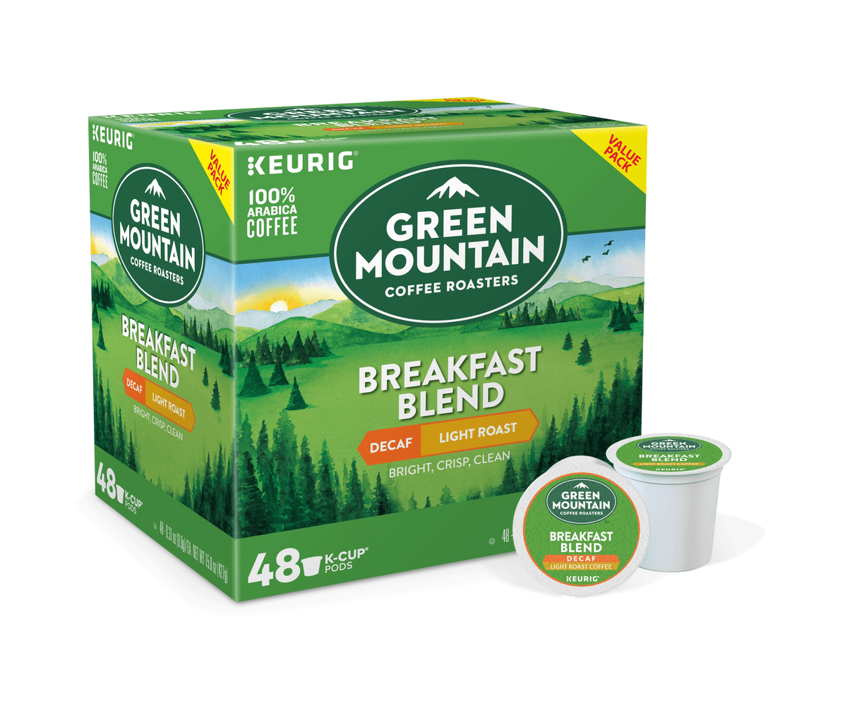 Light Roast Decaf Coffee K-Cup Pods 48 Count O8403