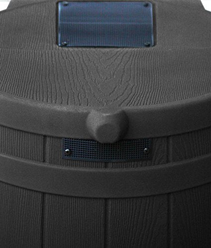 50 Gallon Black Rain Barrel with Diverter Kit M387