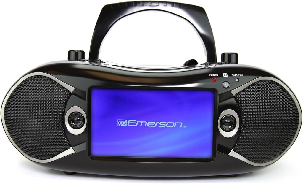 Black 7" Bluetooth DVD Boombox with AM/FM Radio L410123