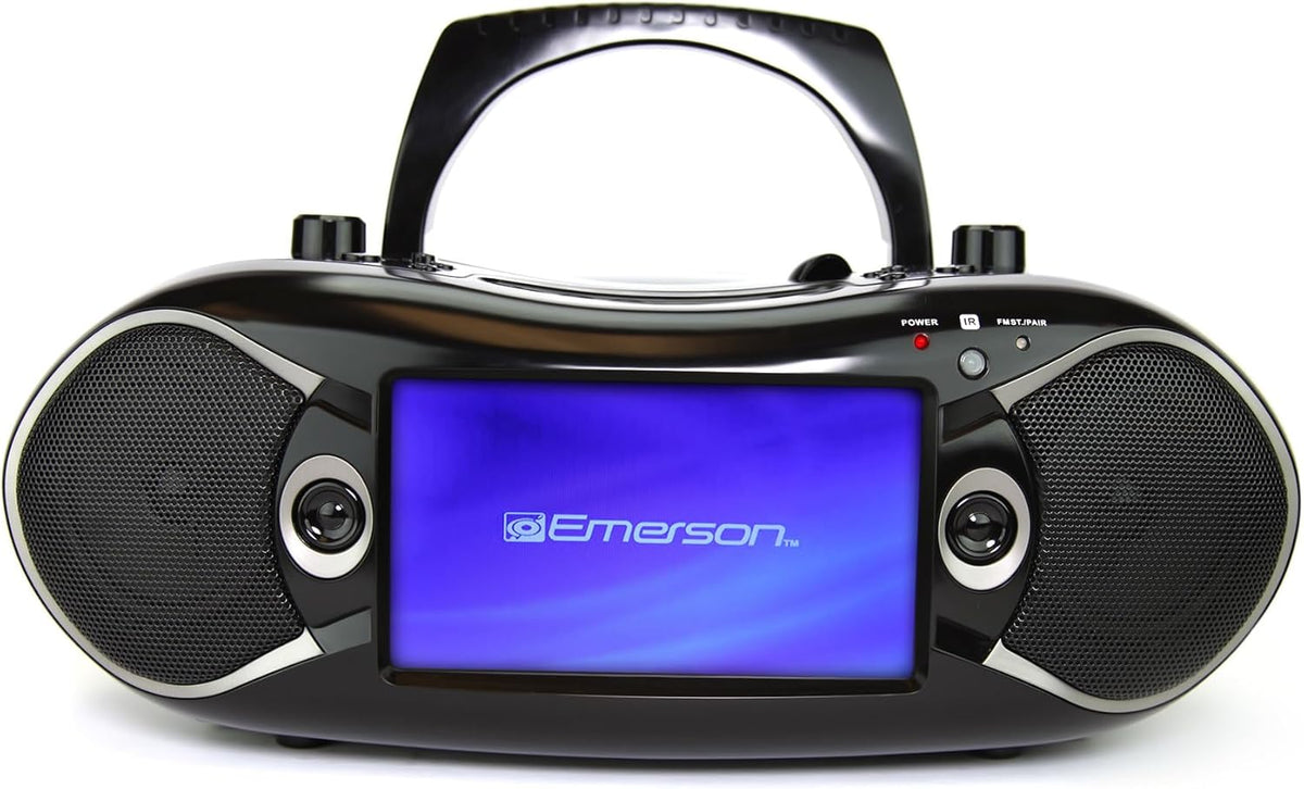Black 7" Bluetooth DVD Boombox with AM/FM Radio L410123