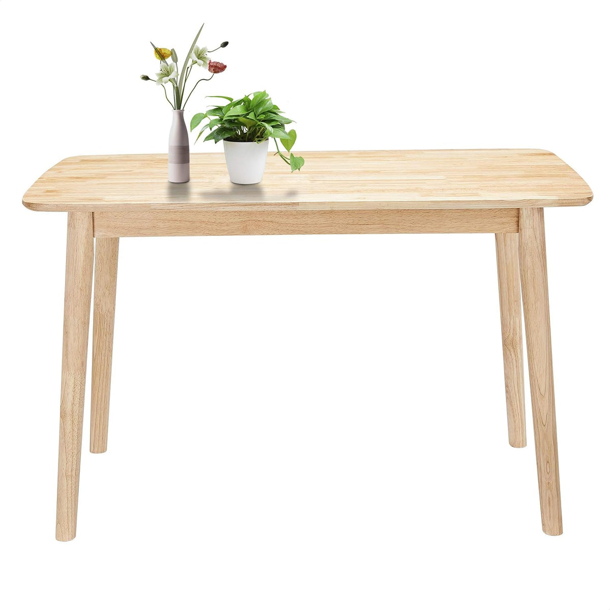 Mid-Century Kitchen Table Desk with Solid Legs Q988558