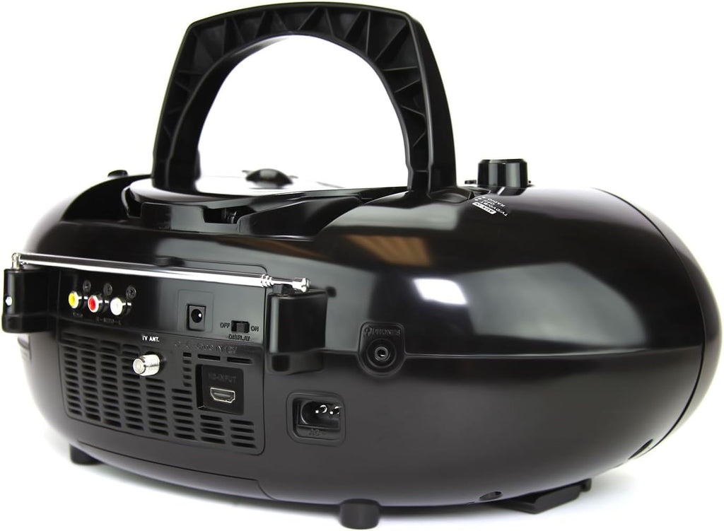 Black 7" Bluetooth DVD Boombox with AM/FM Radio L410123