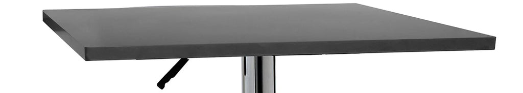 Adjustable Bar Height Table with Black Finish Wood Top O27464