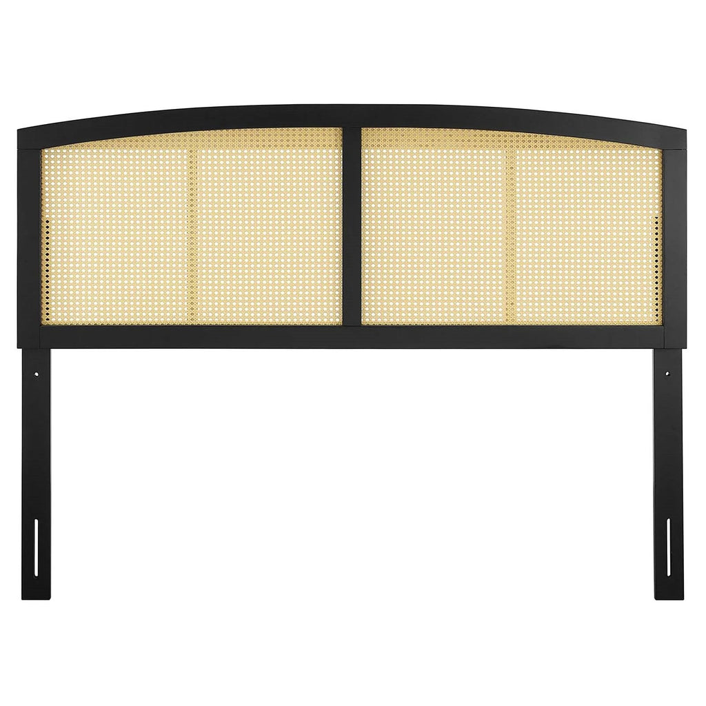King Size Black Wooden Headboard A9970