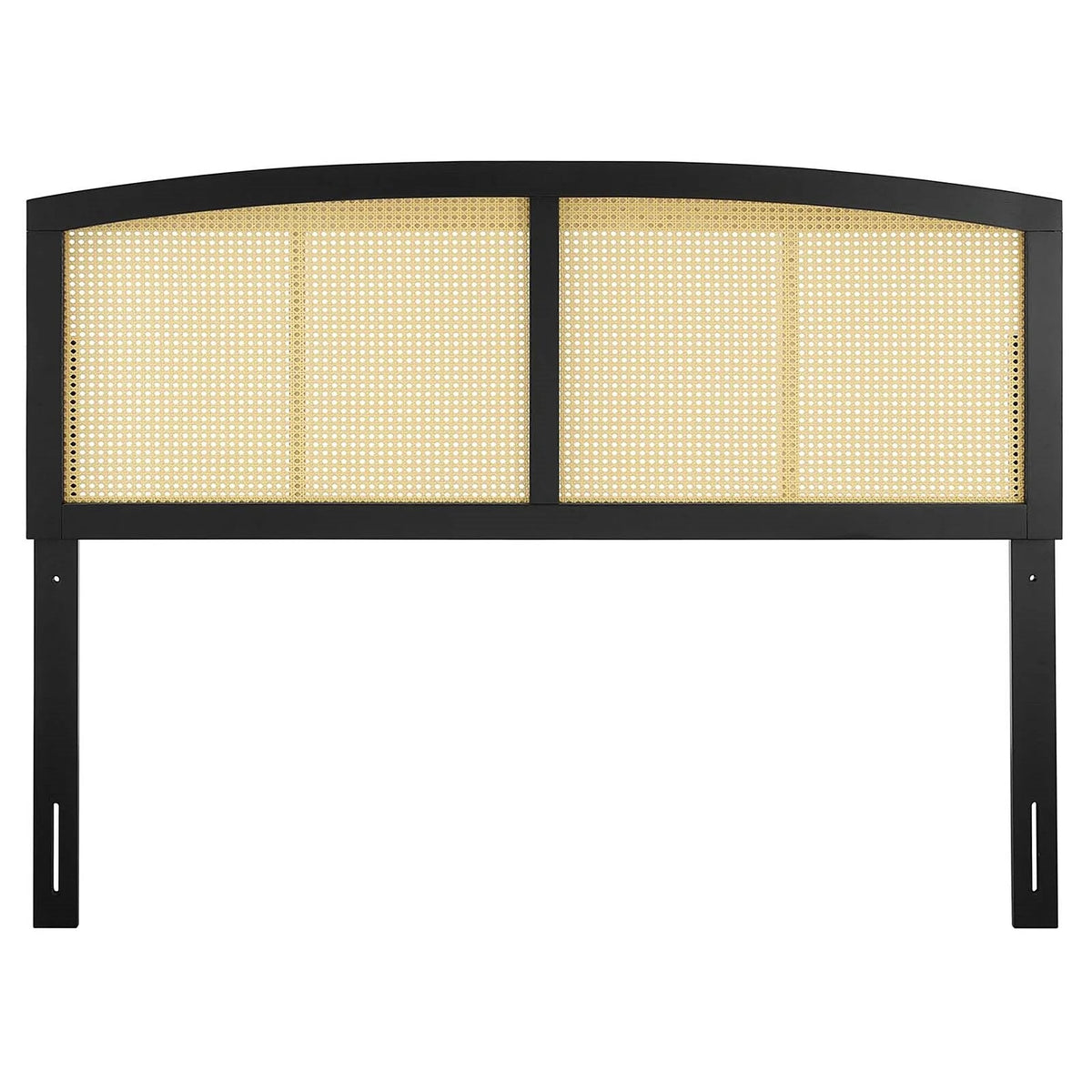 King Size Black Wooden Headboard A9970
