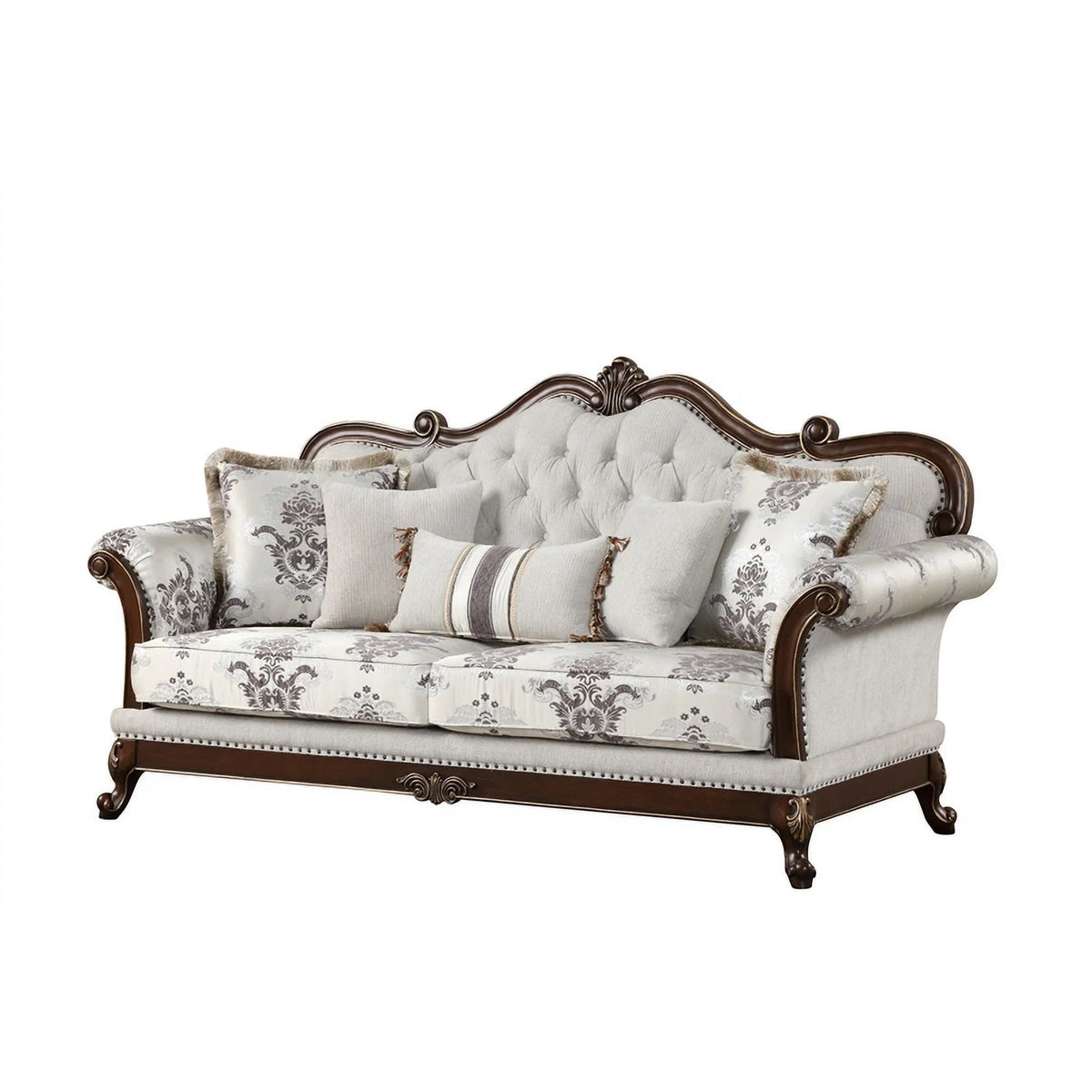 White 2PC Tufted Living Room Set T656