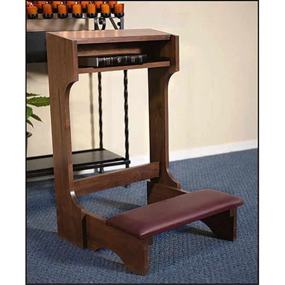 Walnut Padded Kneeler M65486