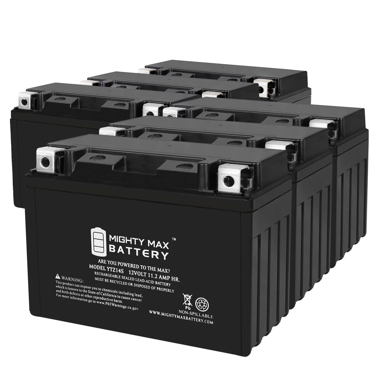 12 Volt 11.2 AH Rechargeable SLA AGM Motorcycle Battery A554