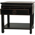 Antique Black Rosewood Bedside Table G347884